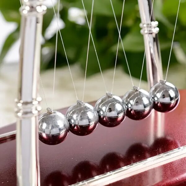 Newton Cradle Balance Steel Balls Perpetual Motion Collision Ball School Teaching Physics Science Pendulum Toy Home Decoration - Image 4