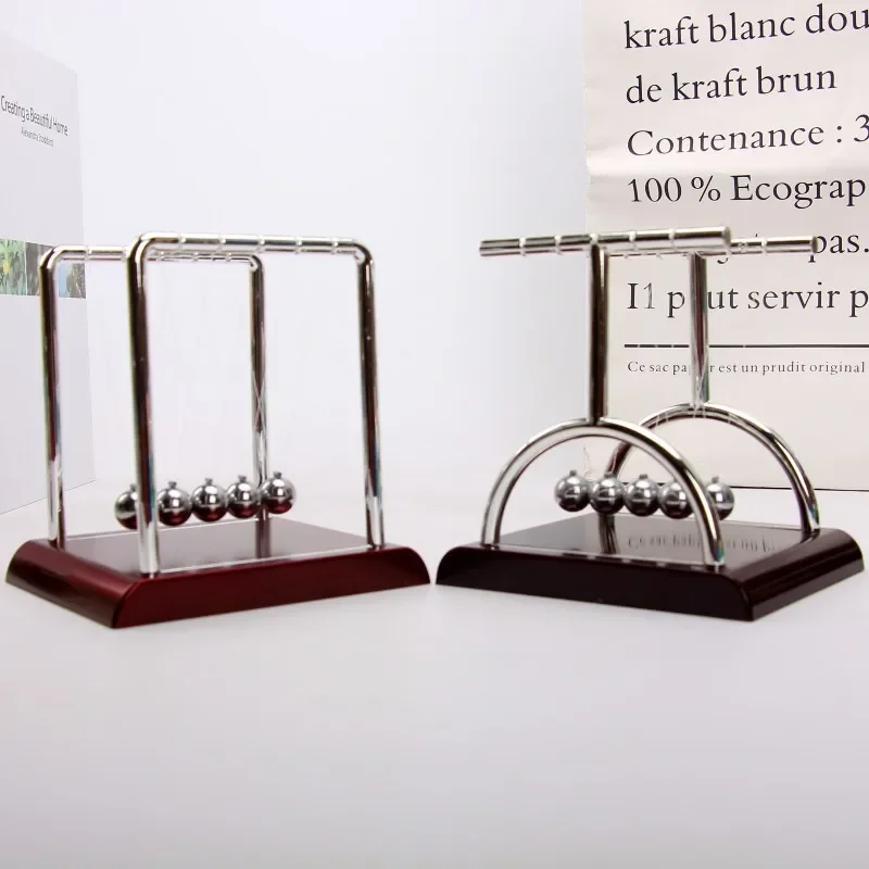Newton Cradle Balance Steel Balls Perpetual Motion Collision Ball School Teaching Physics Science Pendulum Toy Home Decoration