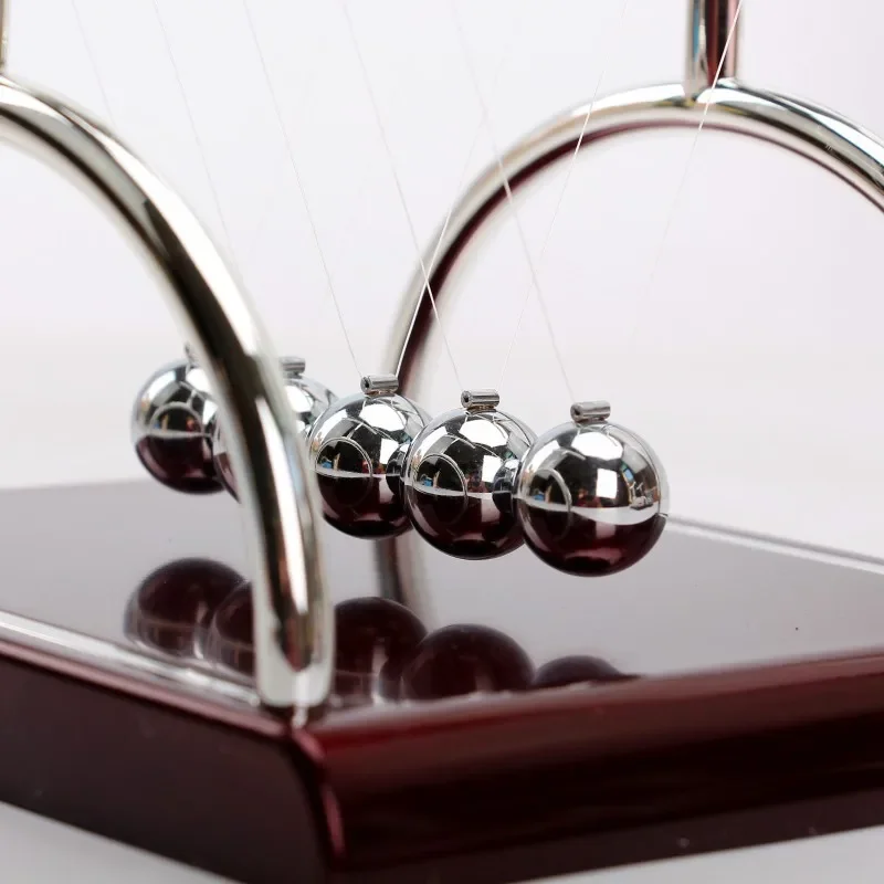 Newton Cradle Balance Steel Balls Perpetual Motion Collision Ball School Teaching Physics Science Pendulum Toy Home Decoration