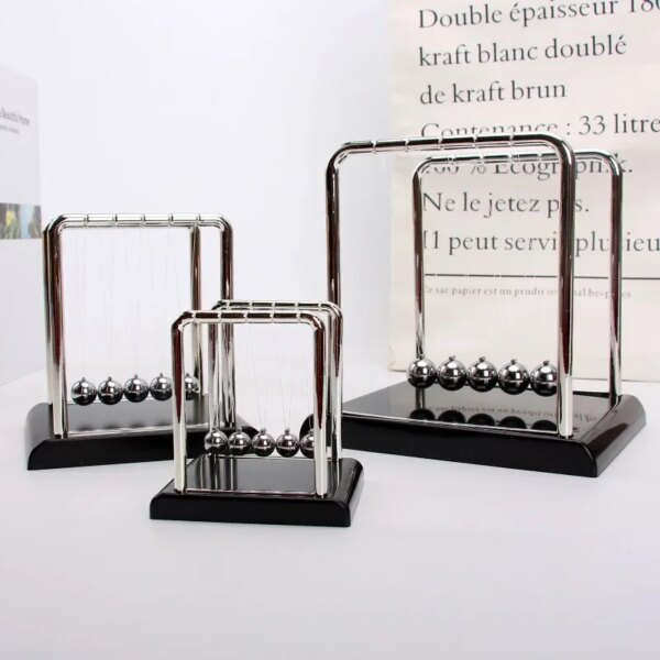 Newton Cradle Balance Steel Balls Perpetual Motion Collision Ball School Teaching Physics Science Pendulum Toy Home Decoration - Image 5
