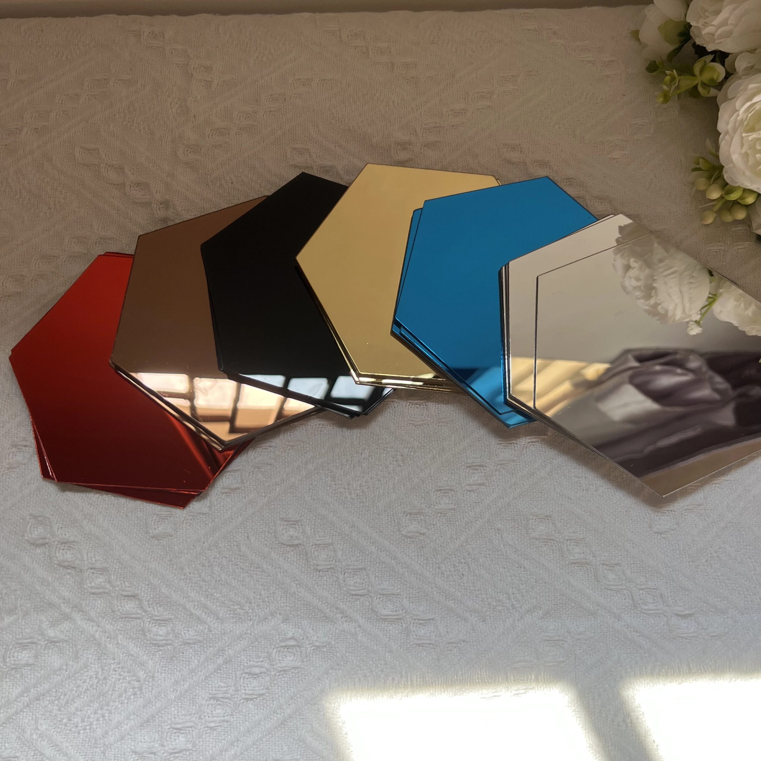 6/12pcs 3D Hexagon Mirror Wall Sticker Rose Gold DIY TV Background Living Room Stickers Wall Decor Bedroom Bathroom Home Decor 6/12pcs 3D Hexagon Mirror Wall Sticker Rose Gold DIY TV Background Living Room Stickers Wall Decor Bedroom Bathroom Home Decor