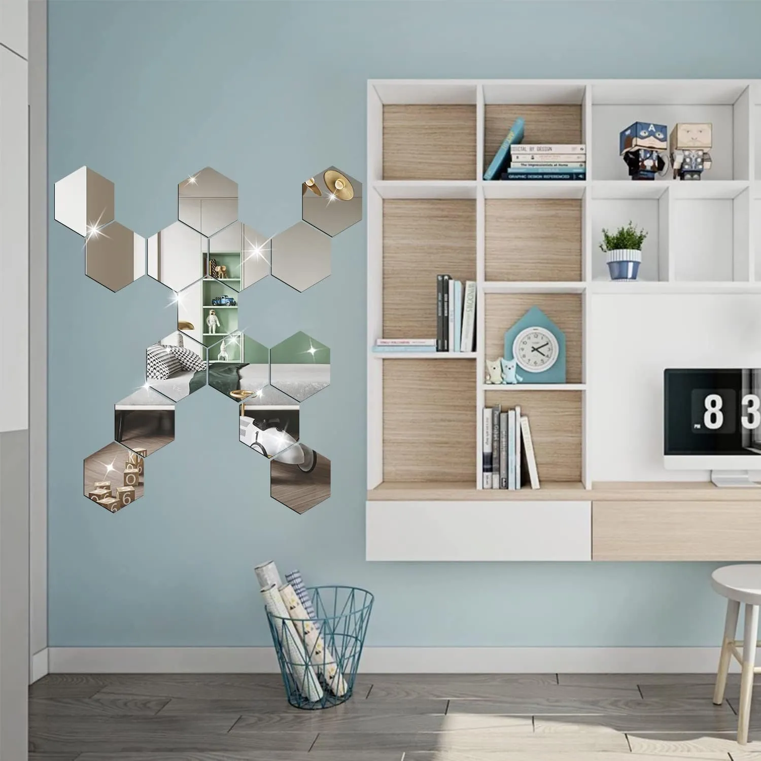 6/12pcs 3D Hexagon Mirror Wall Sticker Rose Gold DIY TV Background Living Room Stickers Wall Decor Bedroom Bathroom Home Decor 6/12pcs 3D Hexagon Mirror Wall Sticker Rose Gold DIY TV Background Living Room Stickers Wall Decor Bedroom Bathroom Home Decor