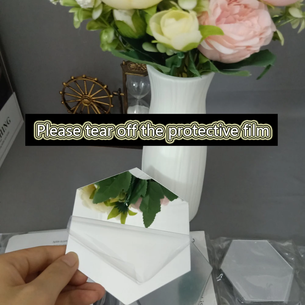 6/12pcs 3D Hexagon Mirror Wall Sticker Rose Gold DIY TV Background Living Room Stickers Wall Decor Bedroom Bathroom Home Decor 6/12pcs 3D Hexagon Mirror Wall Sticker Rose Gold DIY TV Background Living Room Stickers Wall Decor Bedroom Bathroom Home Decor