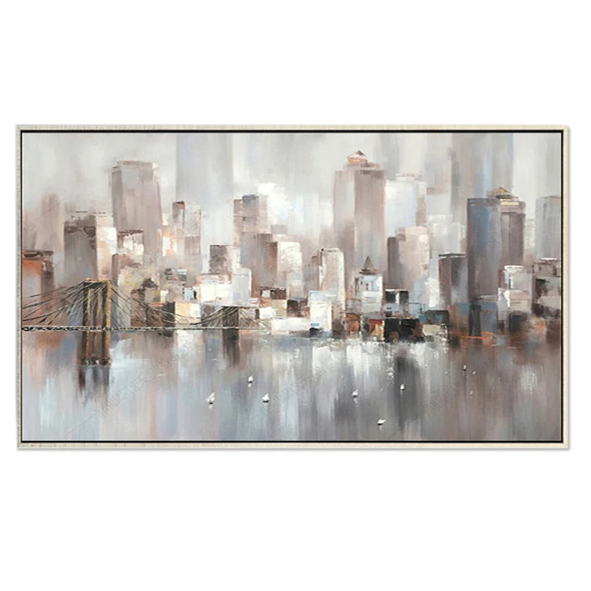 Hand Painted Painting Oil Canvas Waking Landscape Oil Painting For Living Room Wall Art Home Decor Modern Abstract Picture Art