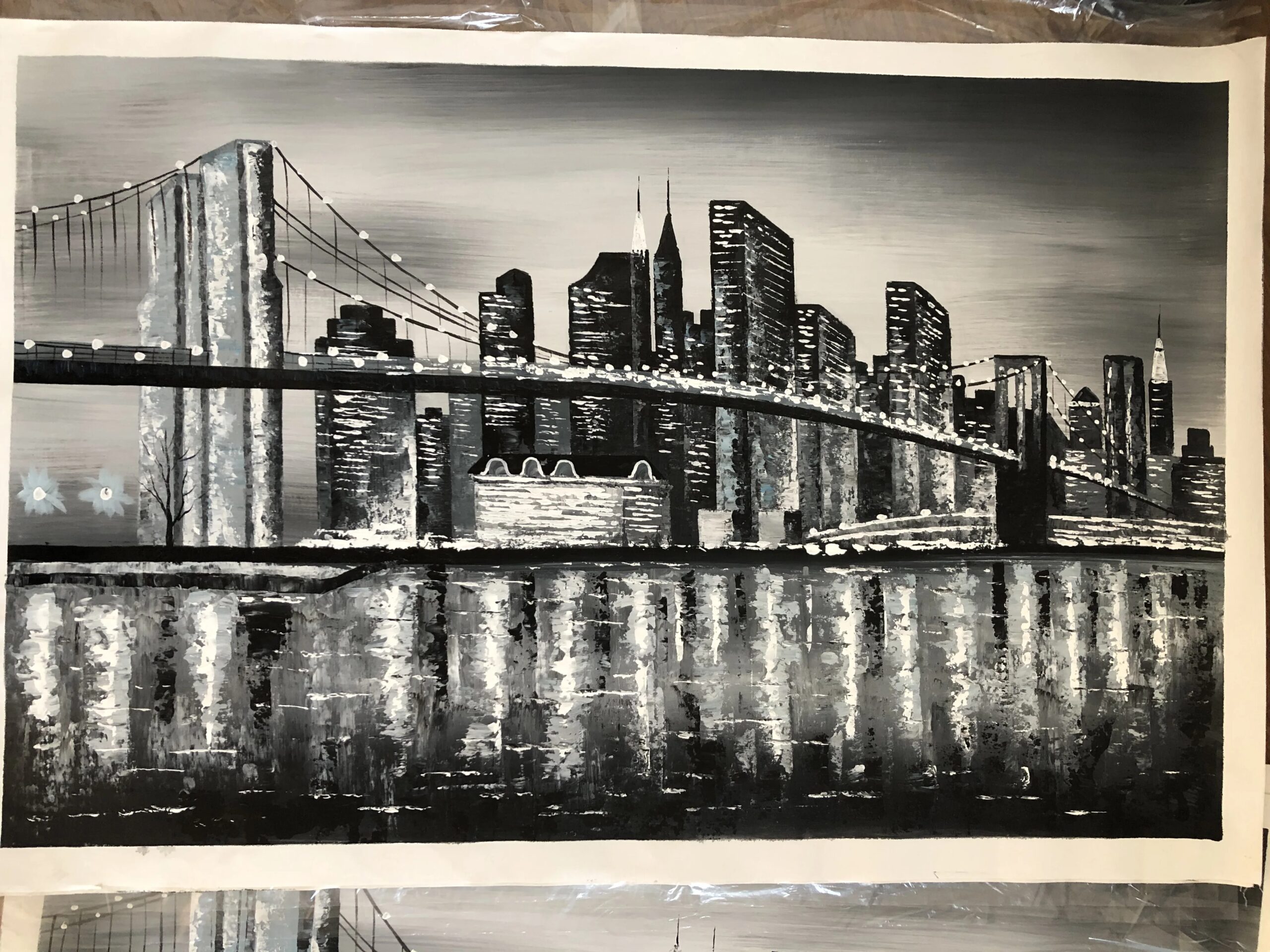 Hand Painted Painting Oil Canvas Waking Landscape Oil Painting For Living Room Wall Art Home Decor Modern Abstract Picture Art