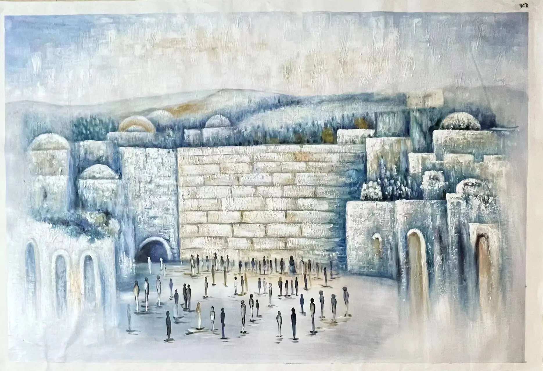 Hand Painted Painting Oil Canvas Waking Landscape Oil Painting For Living Room Wall Art Home Decor Modern Abstract Picture Art