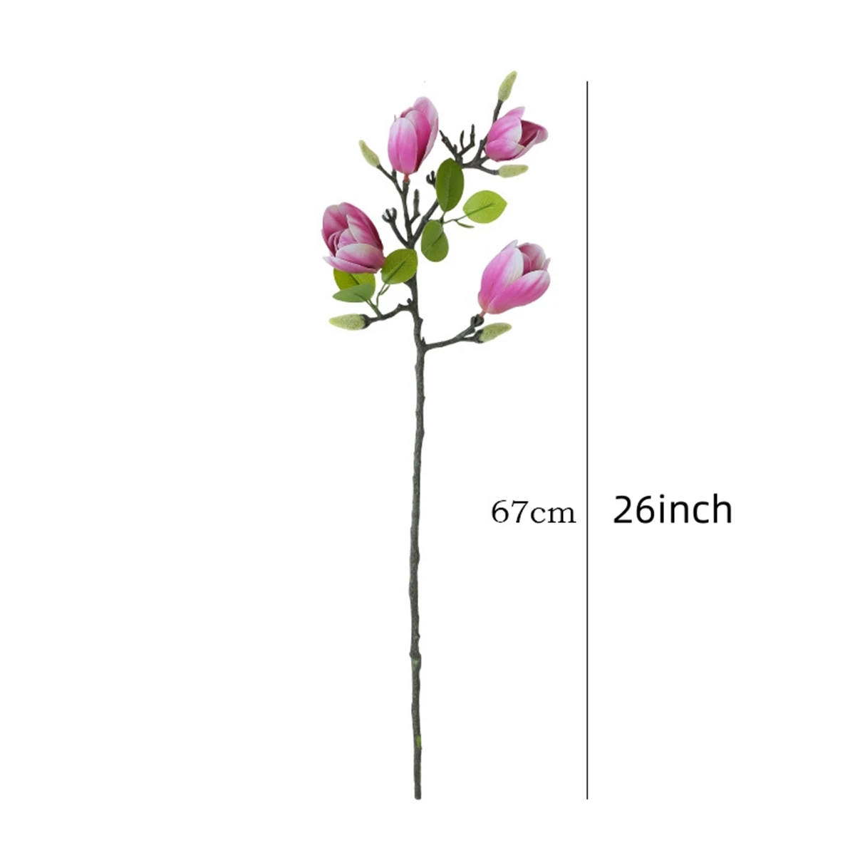 Artificial Magnolia Flower Branch For Home Living Room Decoration Fake Silk Flower Plant Wedding Party Simulation Flower Bouquet - Image 6