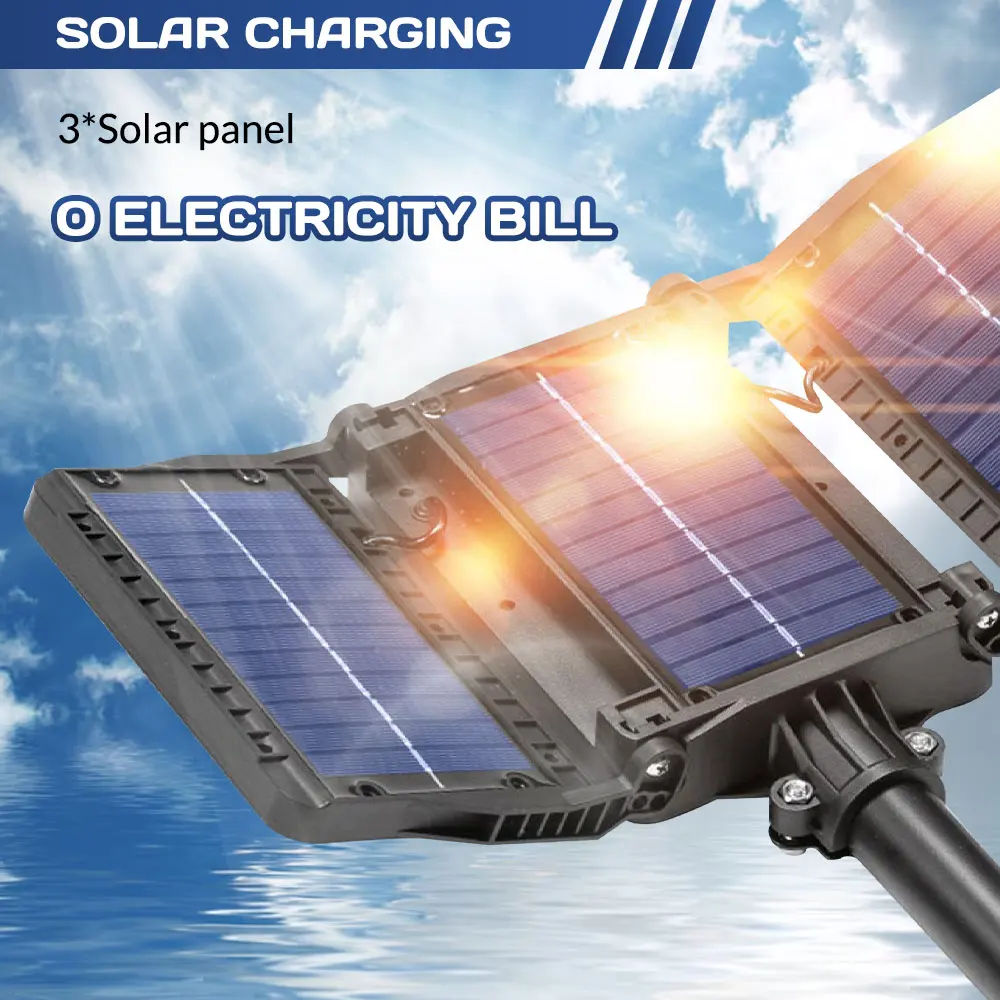 LED Solar Sensor Street Lights Waterproof 3 Light Modes Outdoor Wall Lamp for Garden Yard Balcony Camping Decor