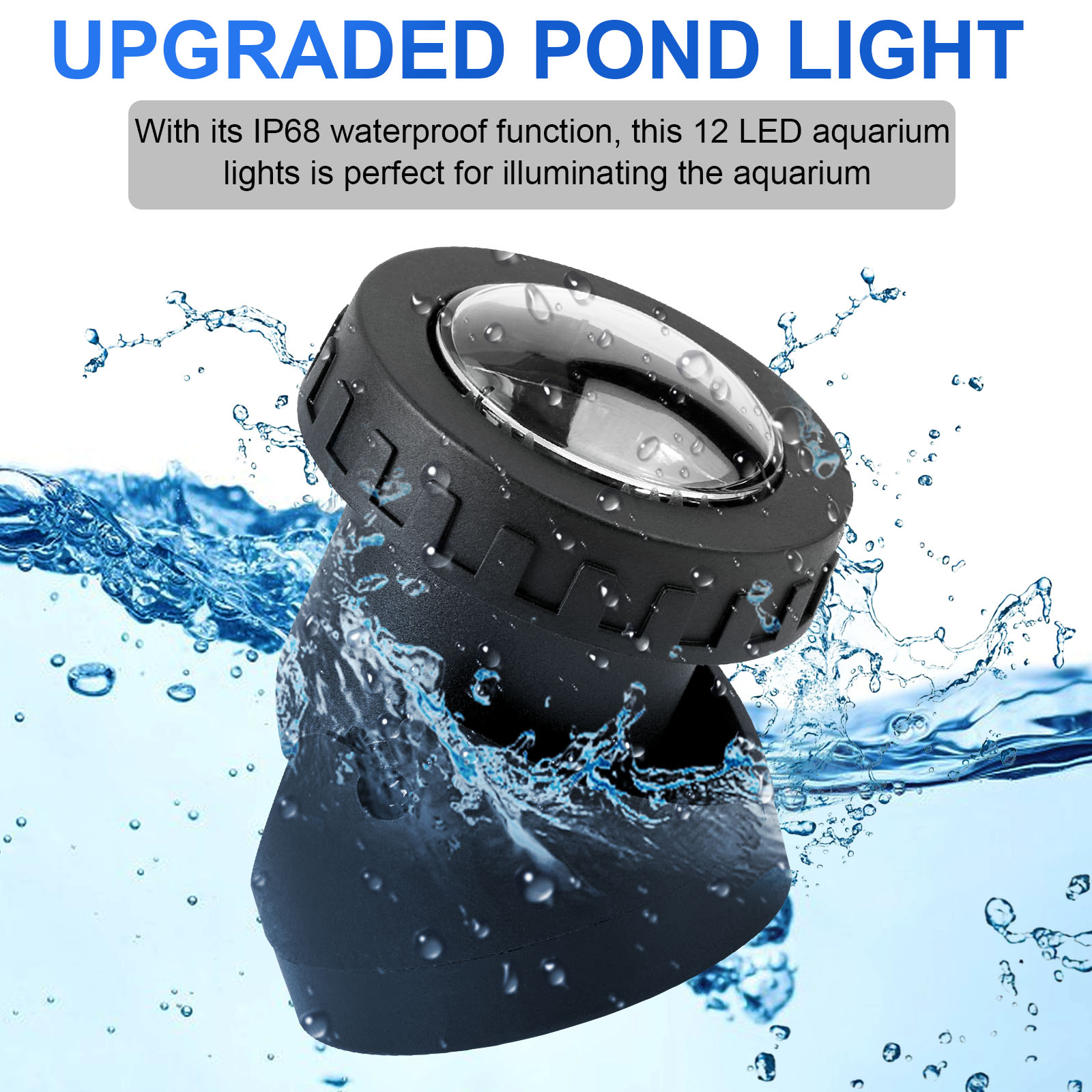 RGB Submersible 1/2/3/4 LED Lights Waterproof IP68 Underwater Fountain Pond Spot Light Dimmable Swimming Pool Landscape Lamp