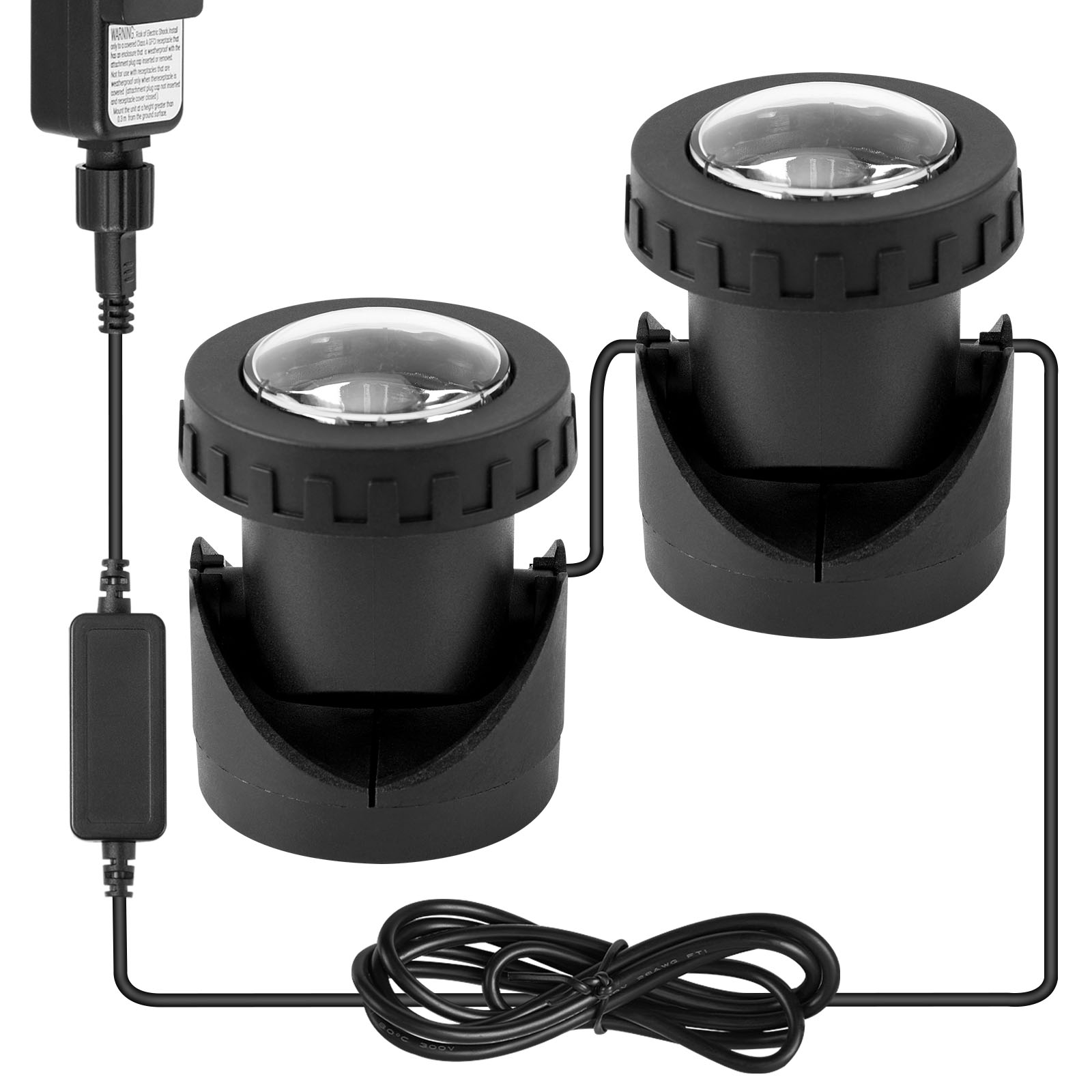 RGB Submersible 1/2/3/4 LED Lights Waterproof IP68 Underwater Fountain Pond Spot Light Dimmable Swimming Pool Landscape Lamp