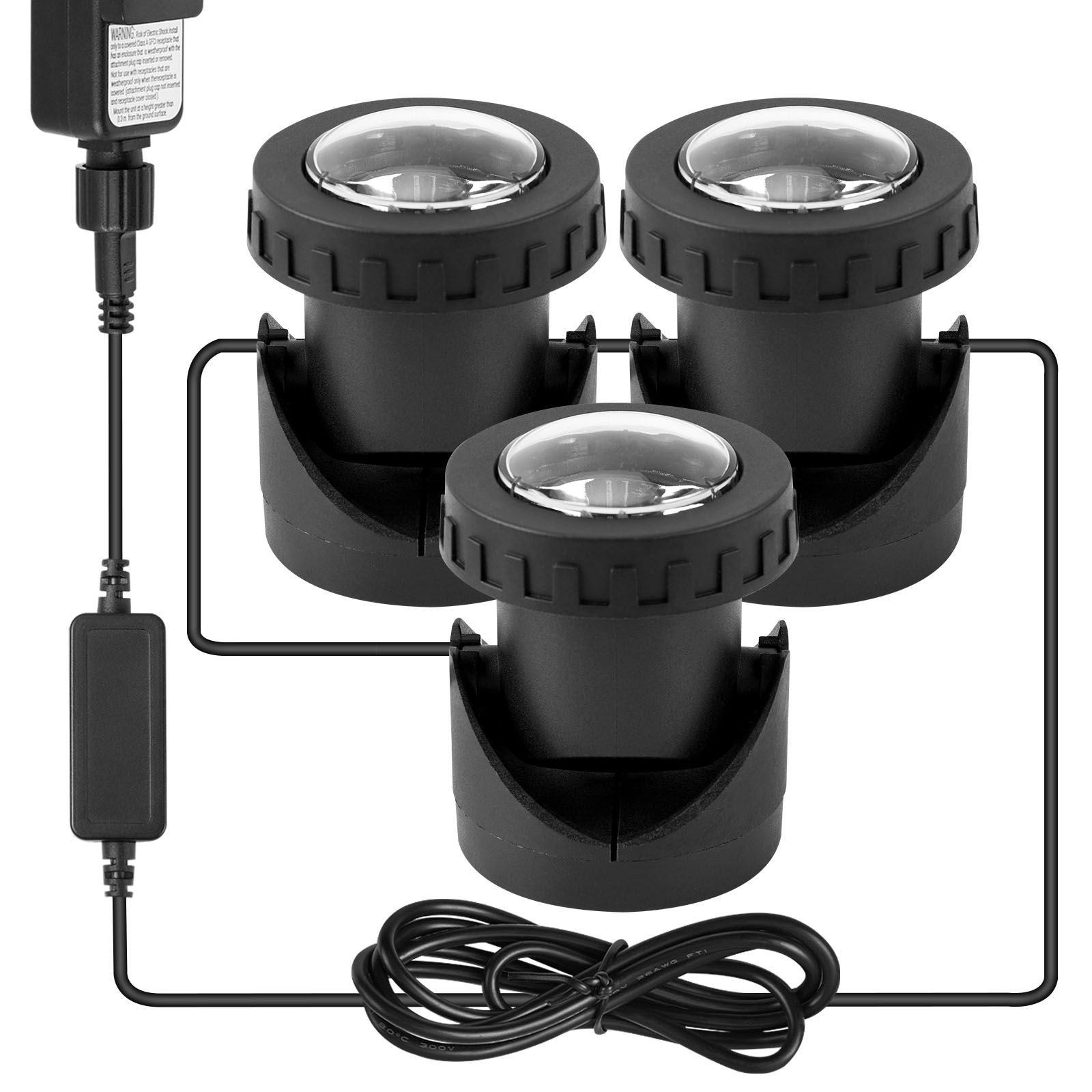 RGB Submersible 1/2/3/4 LED Lights Waterproof IP68 Underwater Fountain Pond Spot Light Dimmable Swimming Pool Landscape Lamp