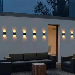 Solar LED Light Outdoor Waterproof Wall Lamp Dusk to Dawn Fence Lighting for Summer Garden Yard Porch Walkway Camping Home Decor