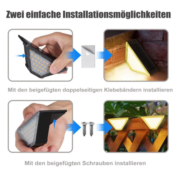 AlliLit LED Step Lamp Stair Light Outdoor Waterproof Solar powered Decor Lighting Garden Decoration Step Deck Path Fence 1~8pcs - Image 4