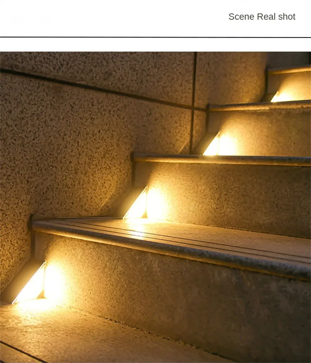 AlliLit LED Step Lamp Stair Light Outdoor Waterproof Solar powered Decor Lighting Garden Decoration Step Deck Path Fence 1~8pcs