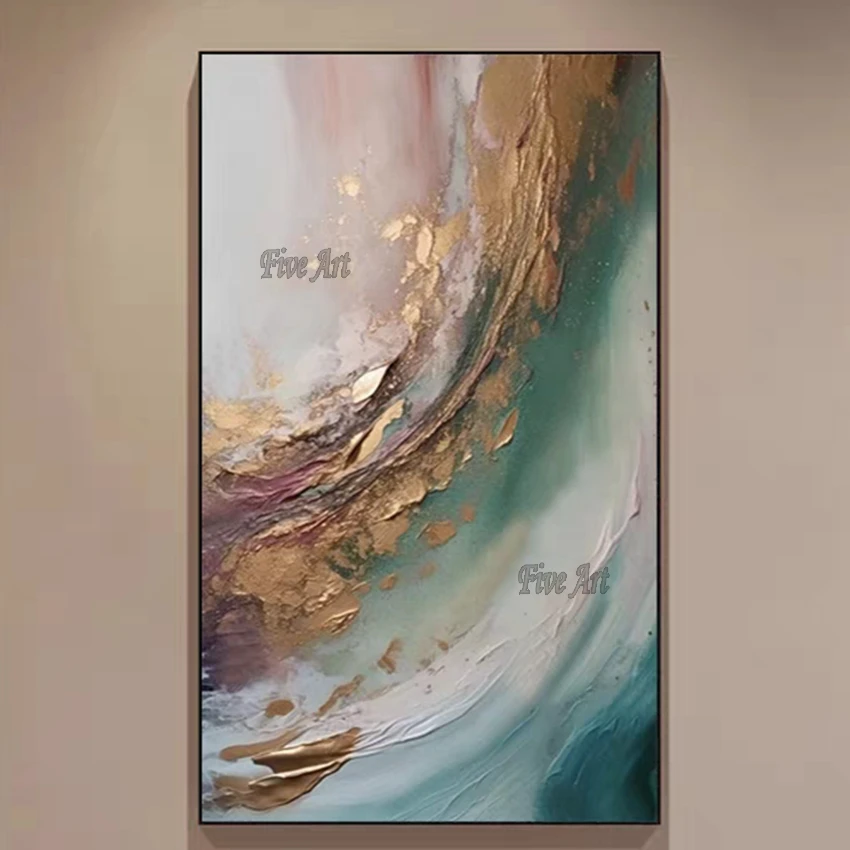 Five Art 100% Handmade Oil Painting Canvas Wall Art Oil Paintings Canvas Abstract Art Home Decoration Wall Pictures No Framed