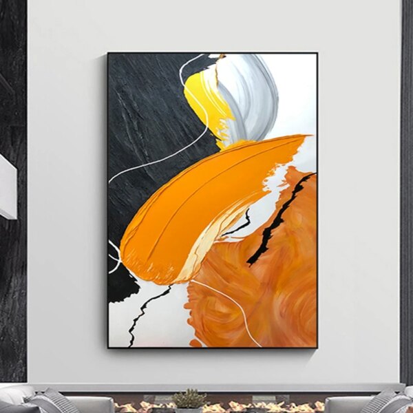 Five Art 100% Handmade Oil Painting Canvas Wall Art Oil Paintings Canvas Abstract Art Home Decoration Wall Pictures No Framed - Image 4