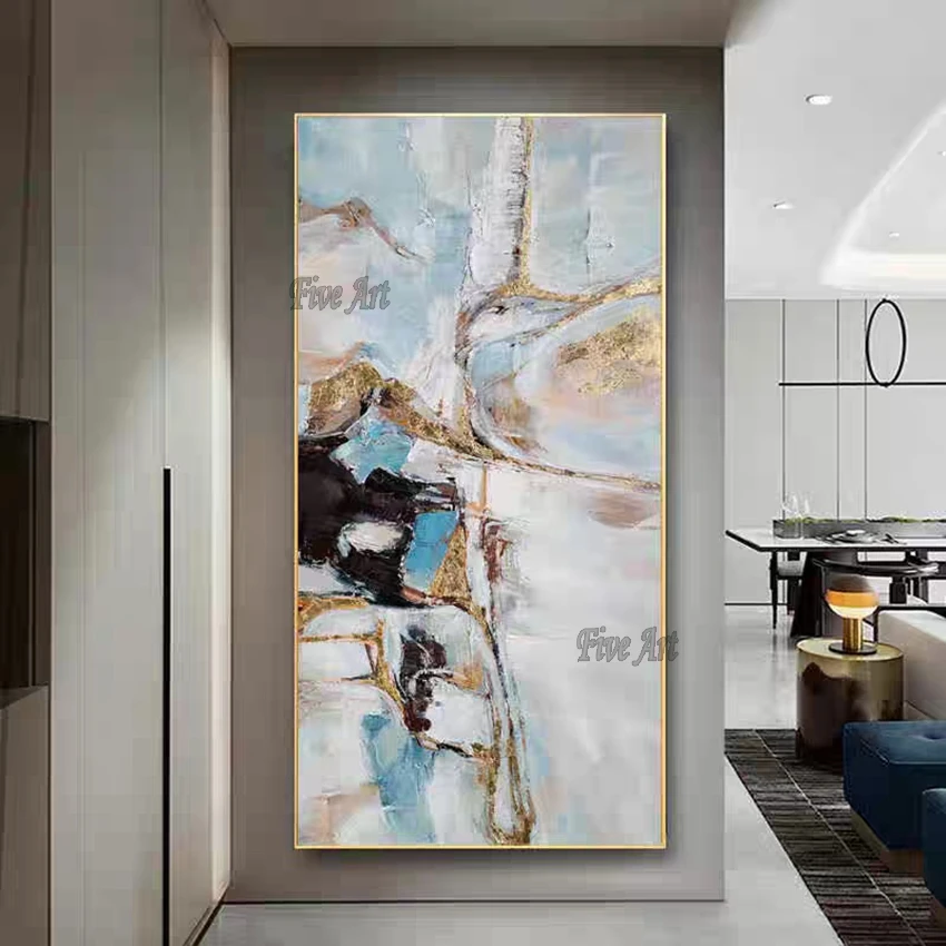 Five Art 100% Handmade Oil Painting Canvas Wall Art Oil Paintings Canvas Abstract Art Home Decoration Wall Pictures No Framed