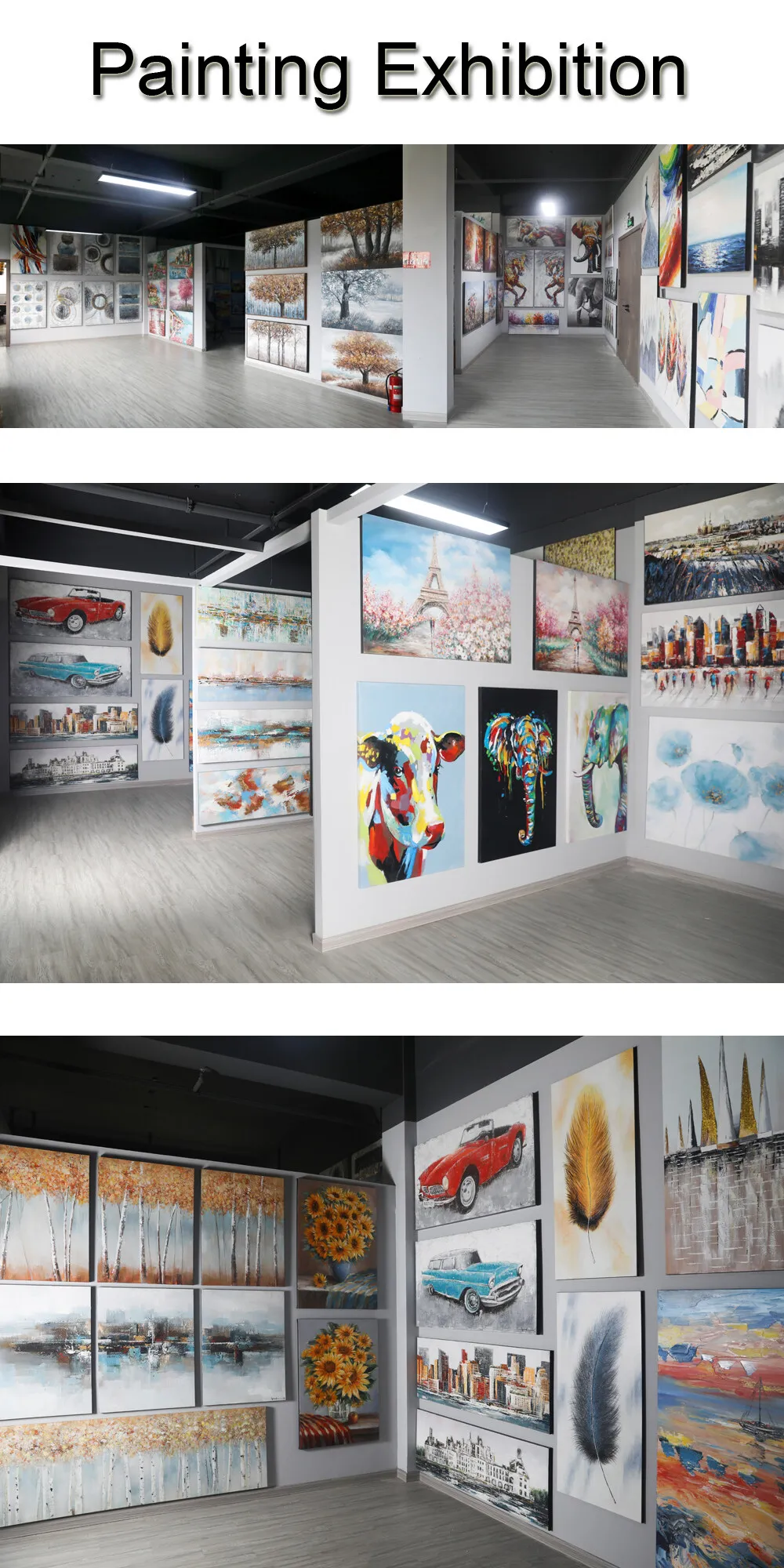 Handmade Abstract Oil Painting on Canvas  Modern Living Room Wall Art Decor for Home Hotel Porch  Indoor Poster Image