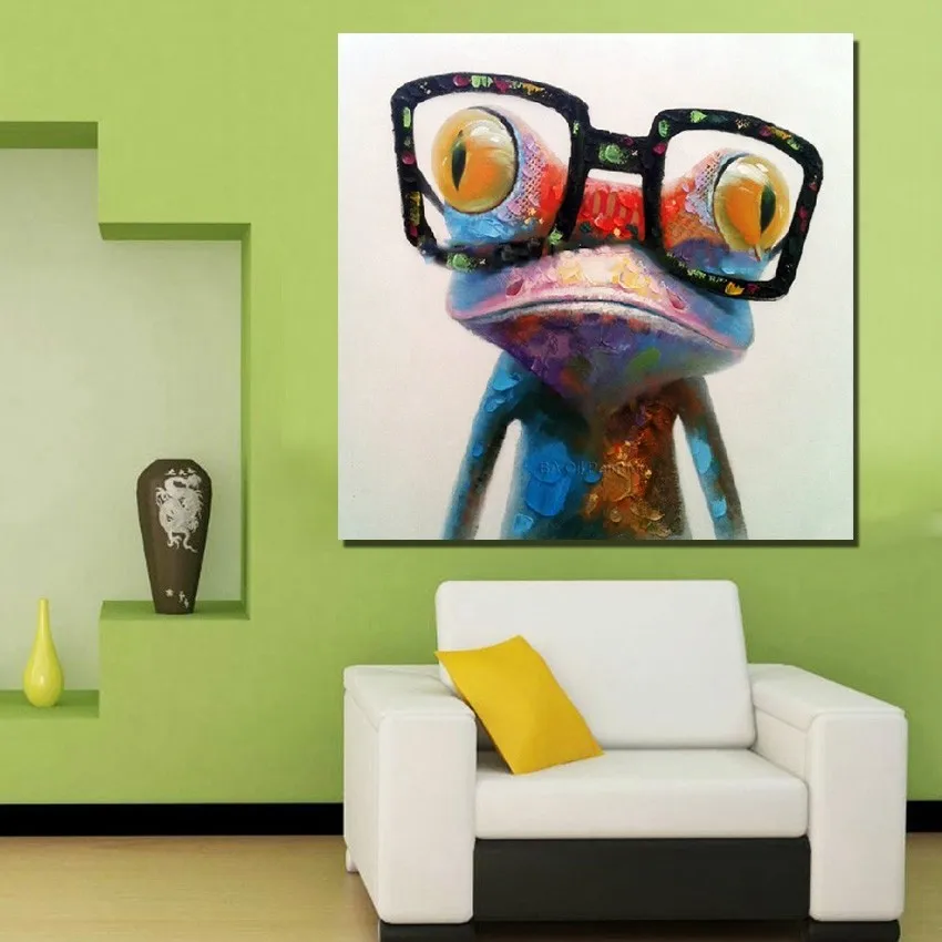 Hand painted oil painting on the canvas gorilla animal decoration wall art living room decoration picture unframed