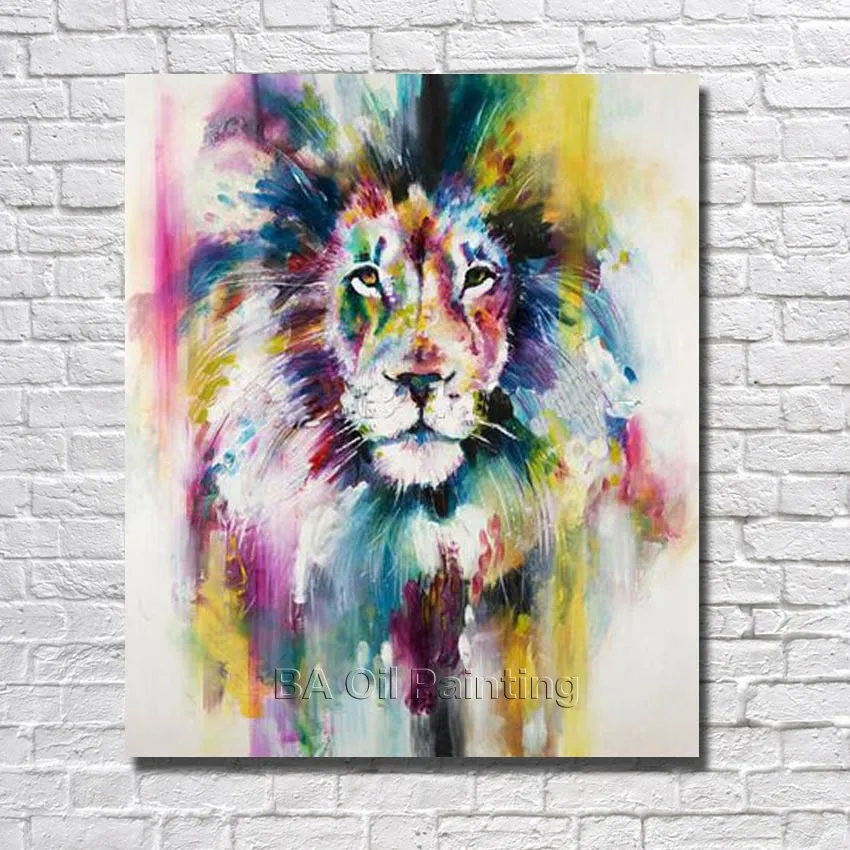 Hand painted oil painting on the canvas gorilla animal decoration wall art living room decoration picture unframed