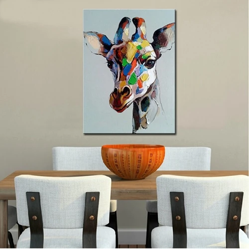 Hand painted oil painting on the canvas gorilla animal decoration wall art living room decoration picture unframed