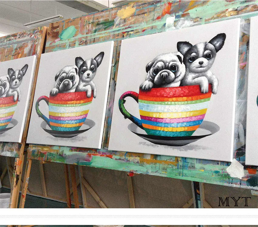 Hand painted oil painting on the canvas gorilla animal decoration wall art living room decoration picture unframed
