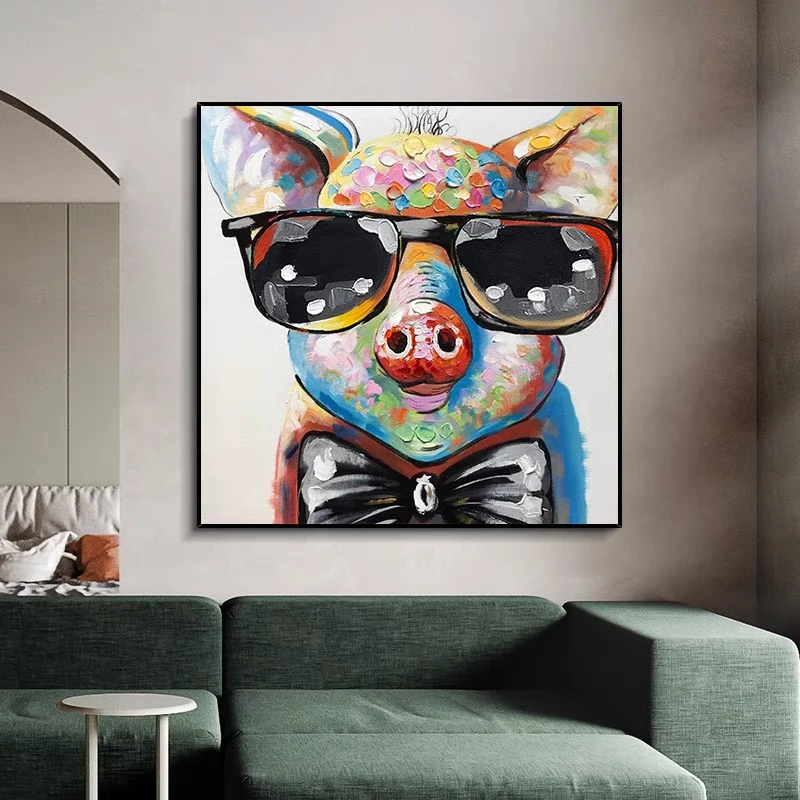 Hand painted oil painting on the canvas gorilla animal decoration wall art living room decoration picture unframed