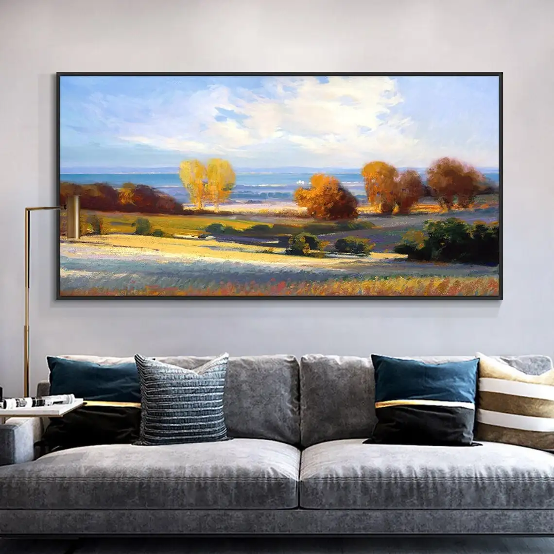Serene Hillscape Landscape Oil Painting On Canvas Wall Art Nature Mountain Landscape Hand Painted Painting For Your Home Decor Serene Hillscape Landscape Oil Painting On Canvas Wall Art Nature Mountain Landscape Hand Painted Painting For Your Home Decor