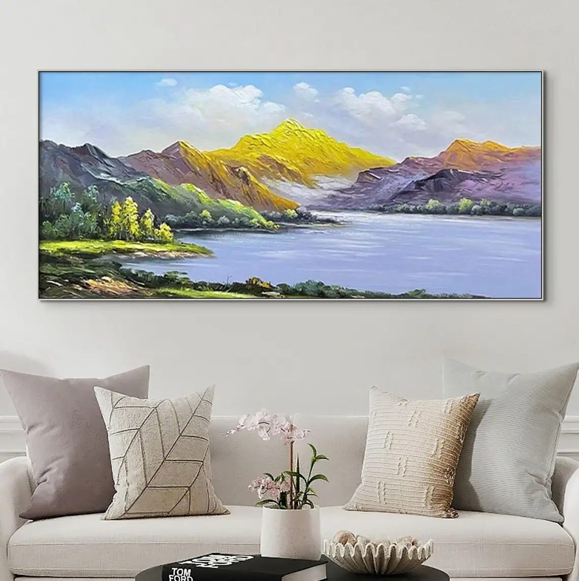 Serene Hillscape Landscape Oil Painting On Canvas Wall Art Nature Mountain Landscape Hand Painted Painting For Your Home Decor Serene Hillscape Landscape Oil Painting On Canvas Wall Art Nature Mountain Landscape Hand Painted Painting For Your Home Decor